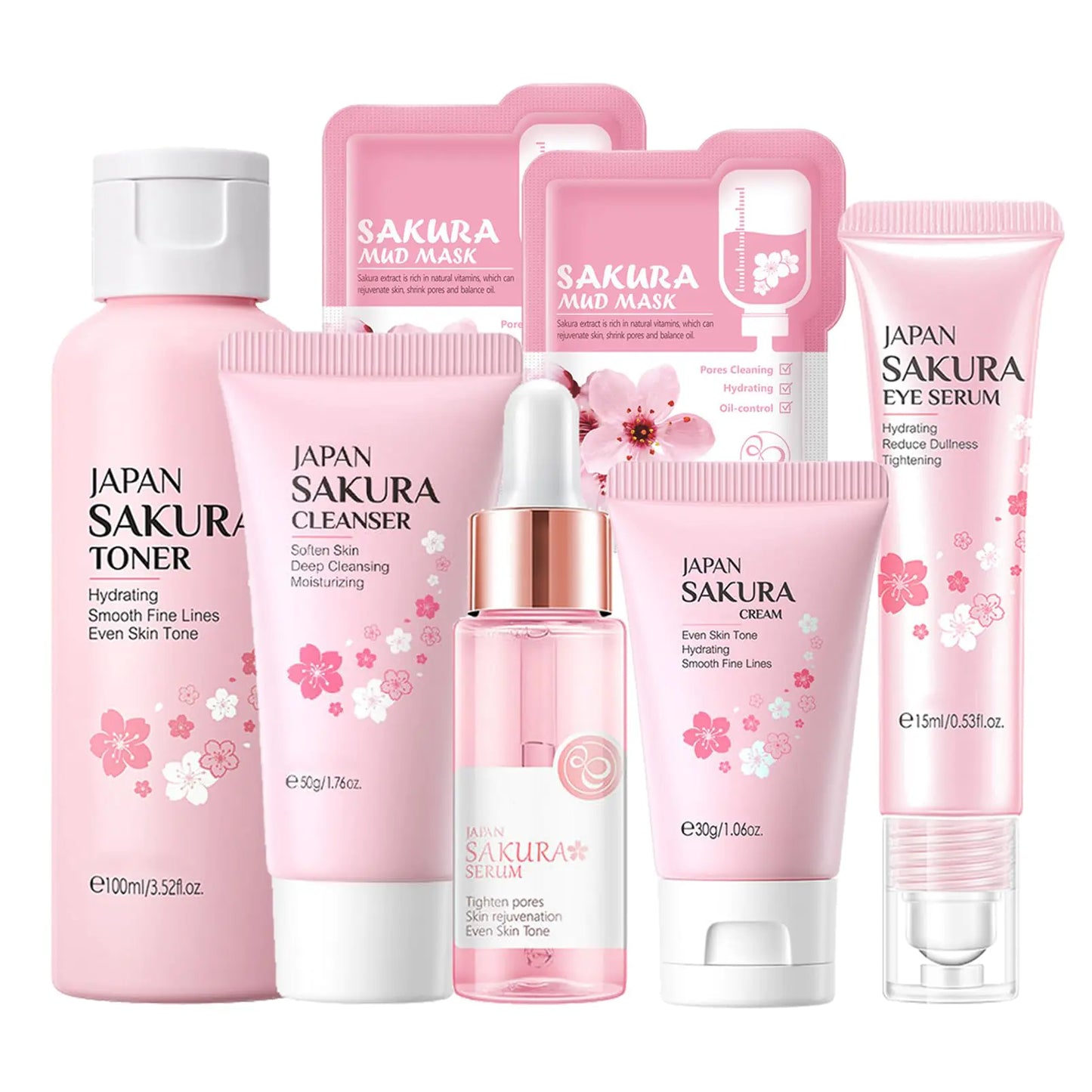 Sakura Women Korean Skin Care Kit - Cherry Blossom