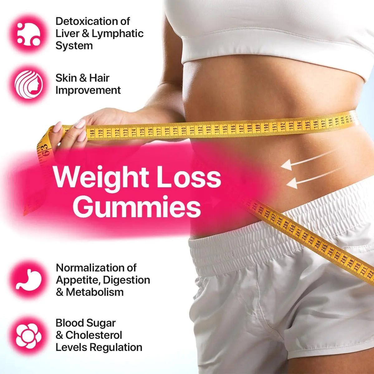 Keto Apple Cider Vinegar Gummies 1000mg , ACV Keto Gummies 60 pcs