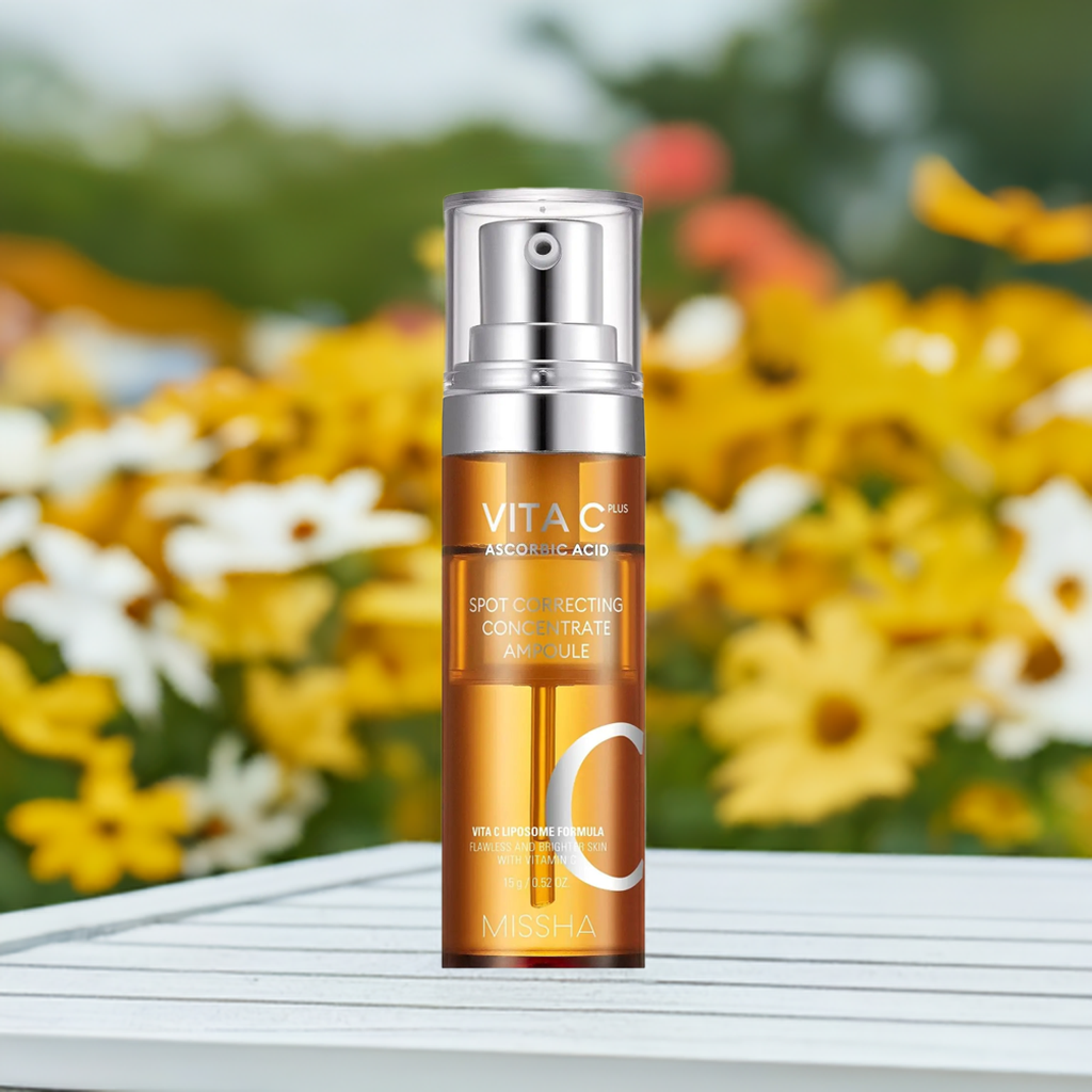 MISSHA Vita C Plus Spot Correcting Concentrate Ampoule Facial Serum Korean Skin Care Kbeauty 0.52 Fl oz/15ml
